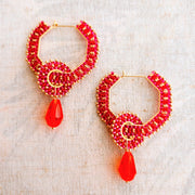 Basket Earrings -  Pomegranate